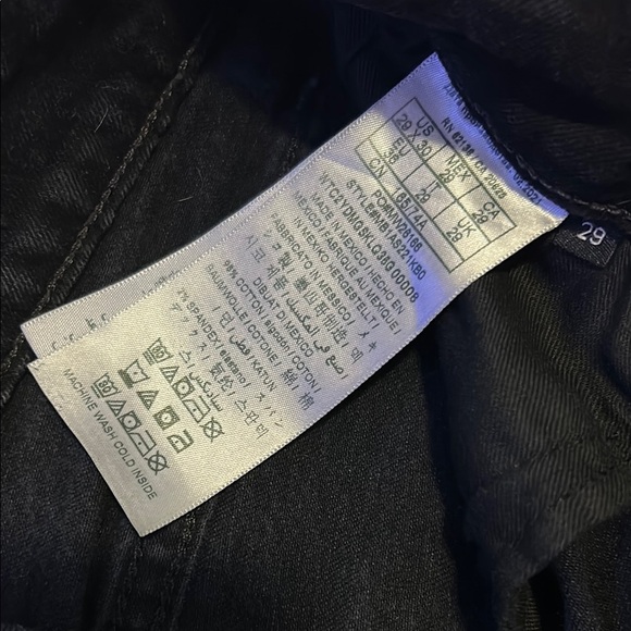 Guess Black Denim Slim Tapered Jeans - Picture 3 of 7